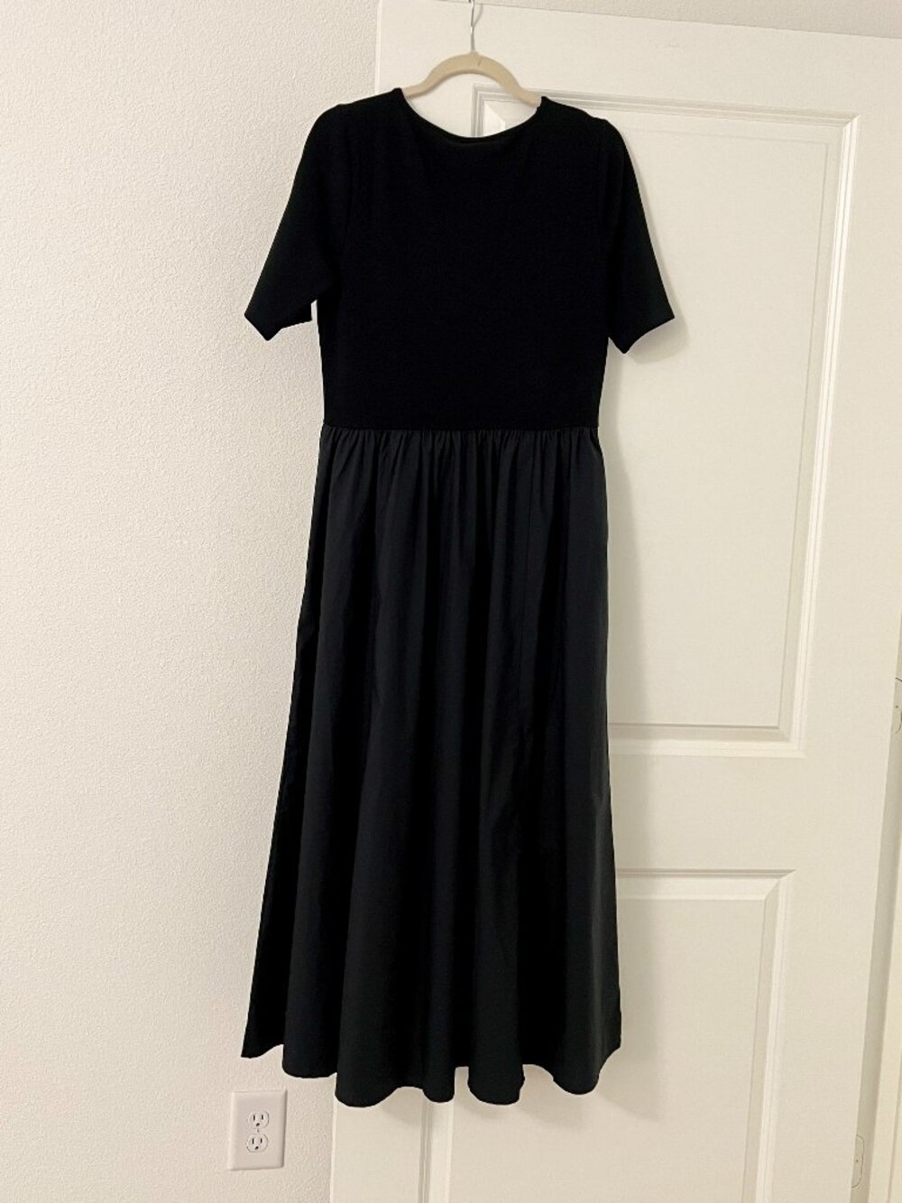 Amazon The Drop Black Midi Dress, Short Sleeves, NEW - Picture 4 of 5